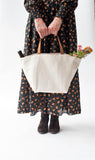 Branch Market & Picnic Tote | Medium  (2 layers of 18 oz canvas NO thermal lining)